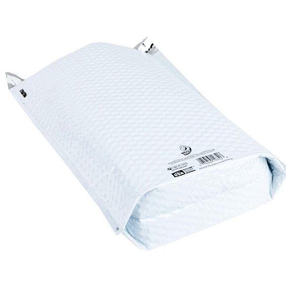Duck Brand #5 Gusseted Self Seal Poly Bubble Mailer White 10.5" x 15"- 20 ct NEW - Picture 3 of 6